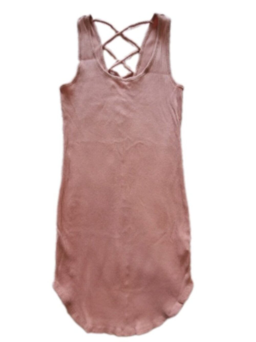 🏷️ 7 for $35  BLUENOTES STRETCHY RIBBED TANK DRESS SIZE MEDIUM